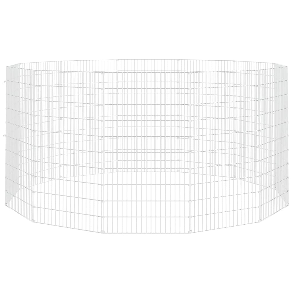 Free Range Animal Enclosure 12-Panel 54x100 cm Galvanised Iron