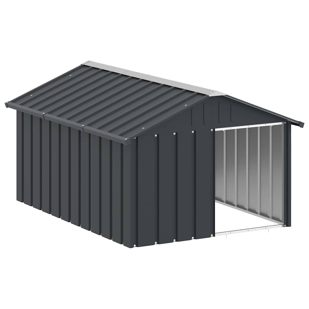 Dog House Anthracite 116.5x153x81.5 cm Galvanised Steel