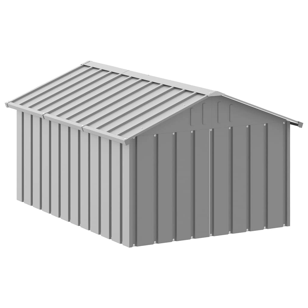 Dog House Grey 116.5x153x81.5 cm Galvanised Steel