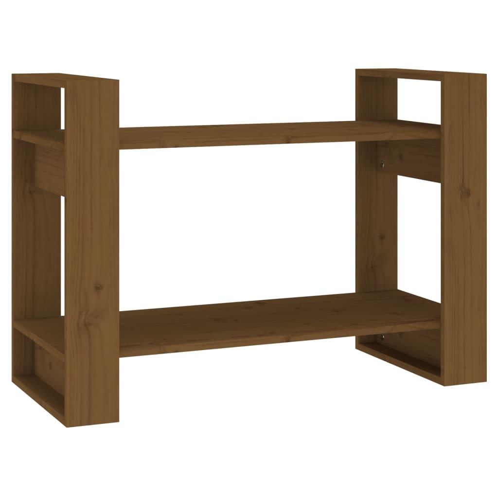 Book Cabinet/Room Divider Honey Brown 80x35x56.5 cm Solid Wood
