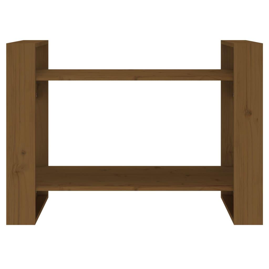 Book Cabinet/Room Divider Honey Brown 80x35x56.5 cm Solid Wood