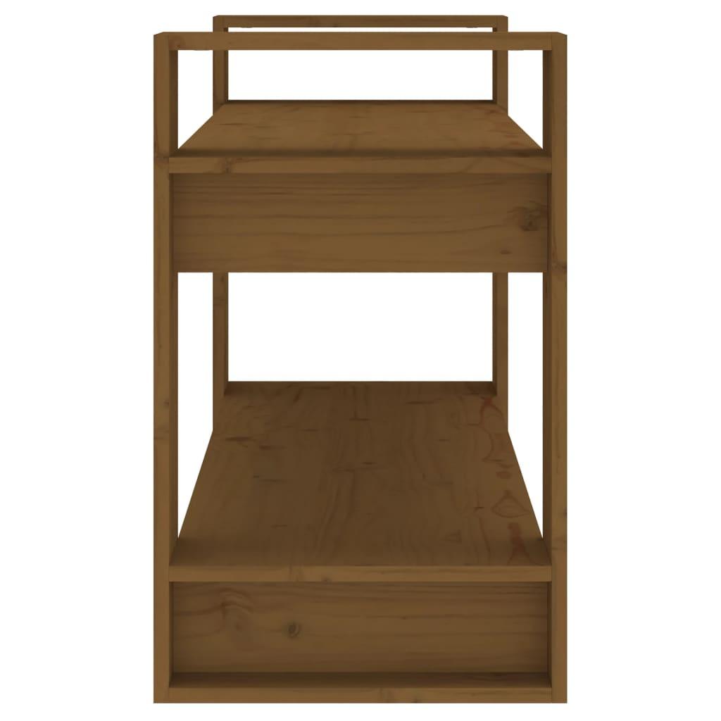 Book Cabinet/Room Divider Honey Brown 80x35x56.5 cm Solid Wood