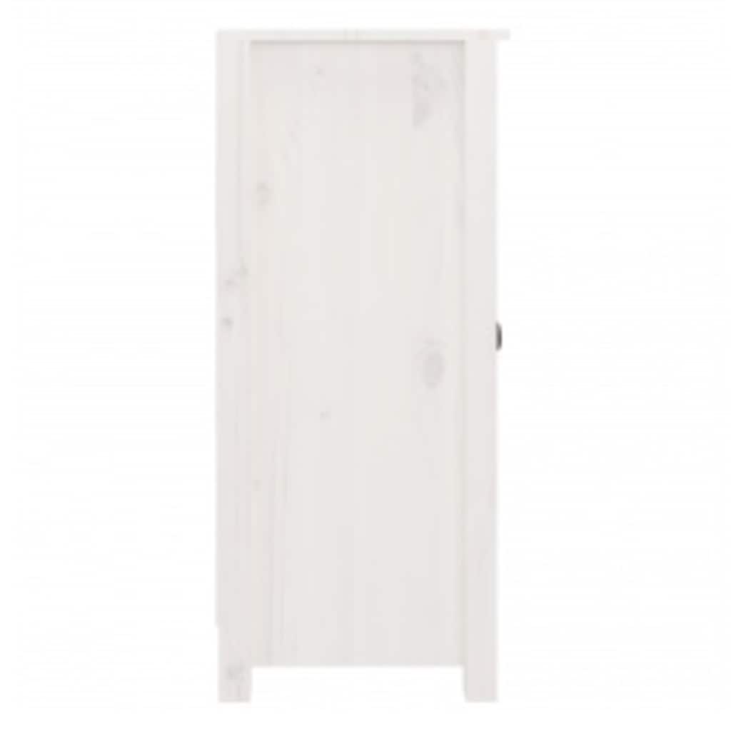 Sideboards 2 pcs White 39x35x80 cm Solid Wood Pine