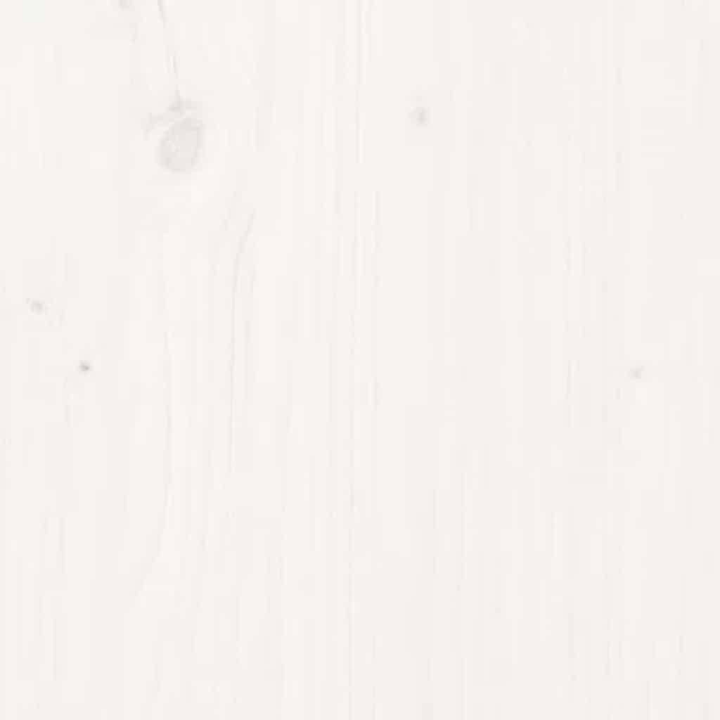 Sideboard White 70x35x80 cm Solid Wood Pine