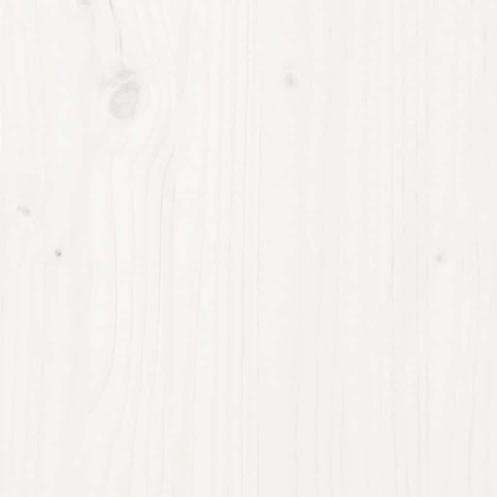 Monitor Stand White 80x24x10.5 cm Solid Wood Pine
