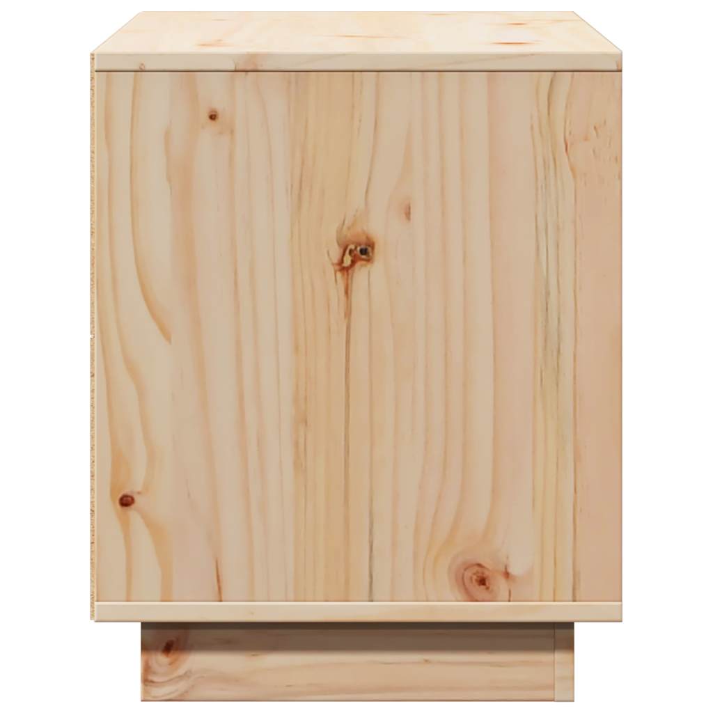 TV Cabinet 74x35x44 cm Solid Wood Pine