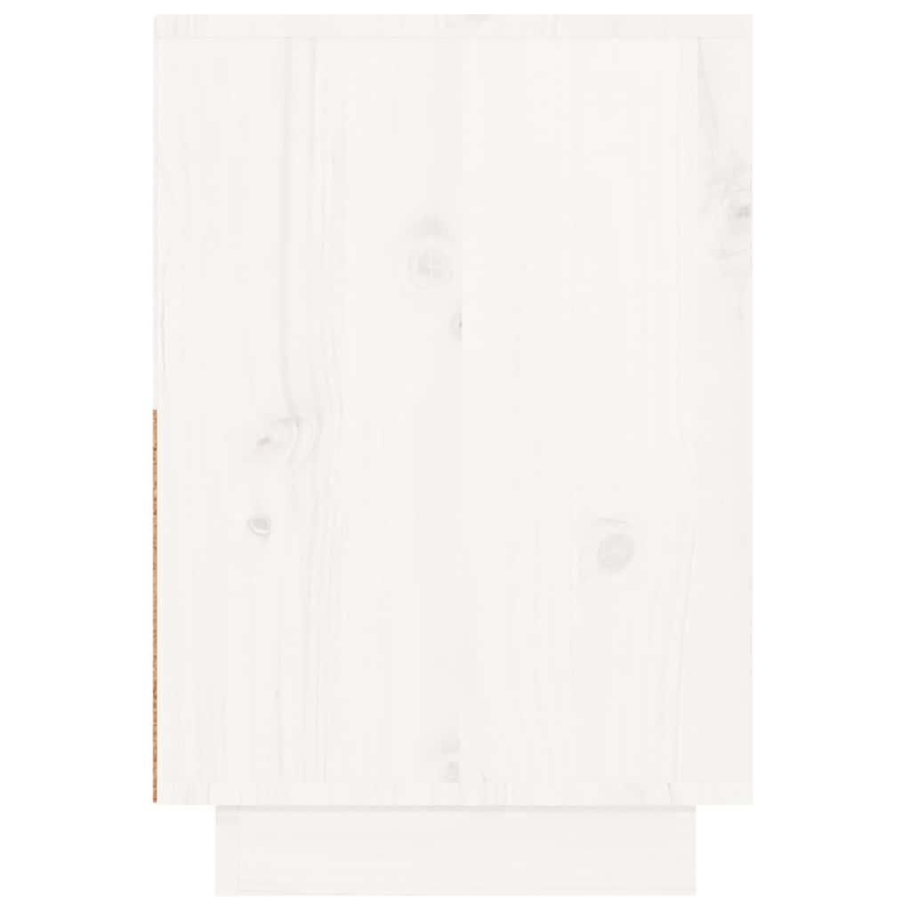 Bedside Cabinets 2 pcs White 60x34x51 cm Solid Wood Pine