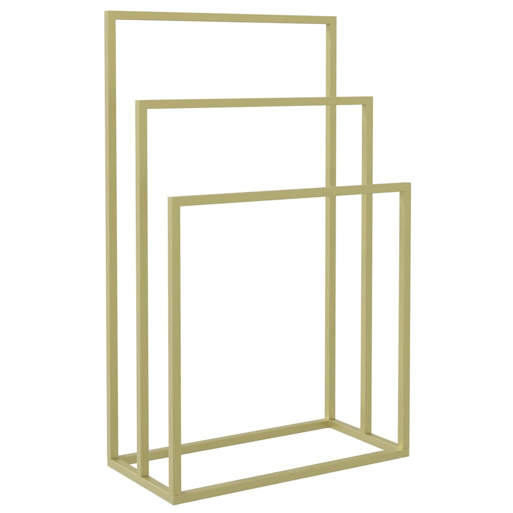 Freestanding Towel Rack Gold 48x24x79 cm Iron