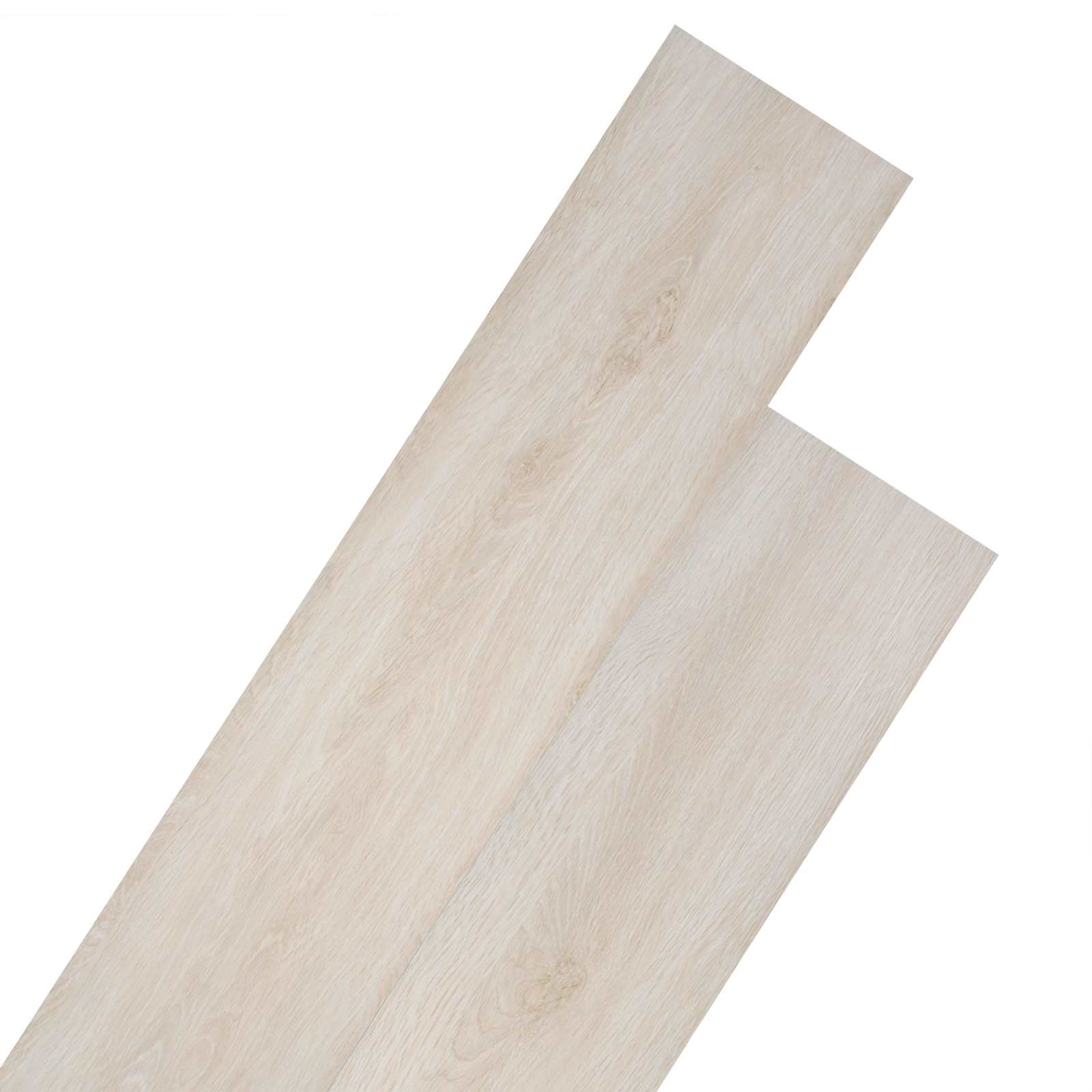Flooring Planks 18 pcs Oak Classic White 2.51 m² PVC