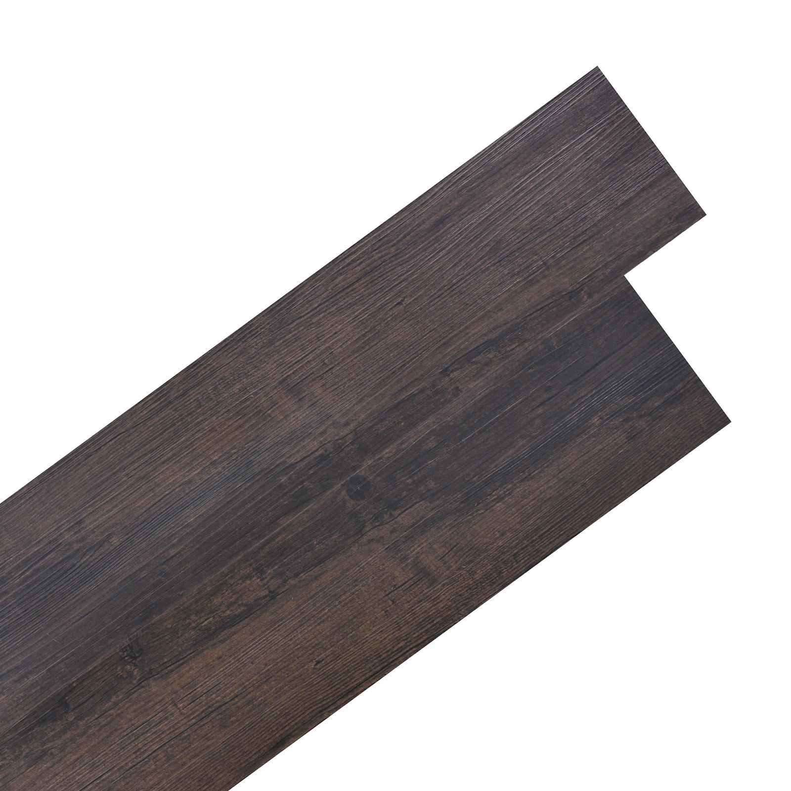 Flooring Planks 18 pcs Dark Brown 2.51 m² PVC