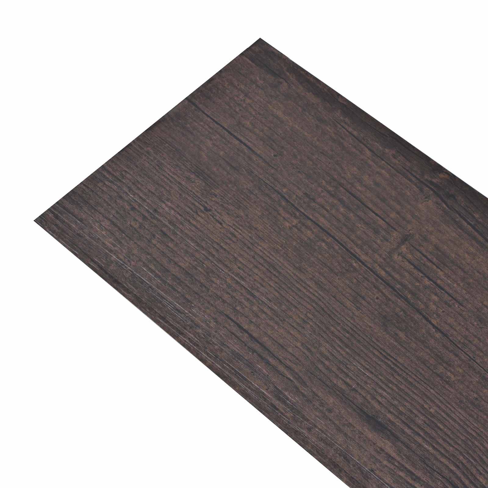 Flooring Planks 18 pcs Dark Brown 2.51 m² PVC