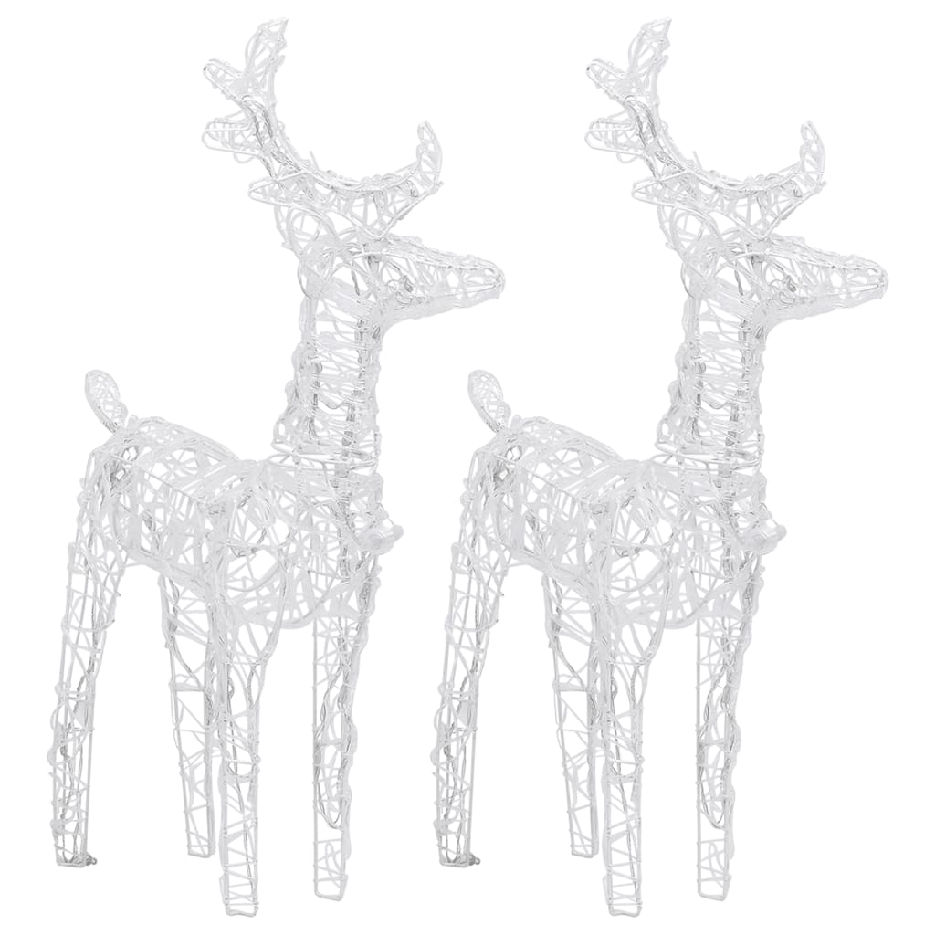Reindeers & Sleigh Christmas Decoration 320 LEDs Acrylic