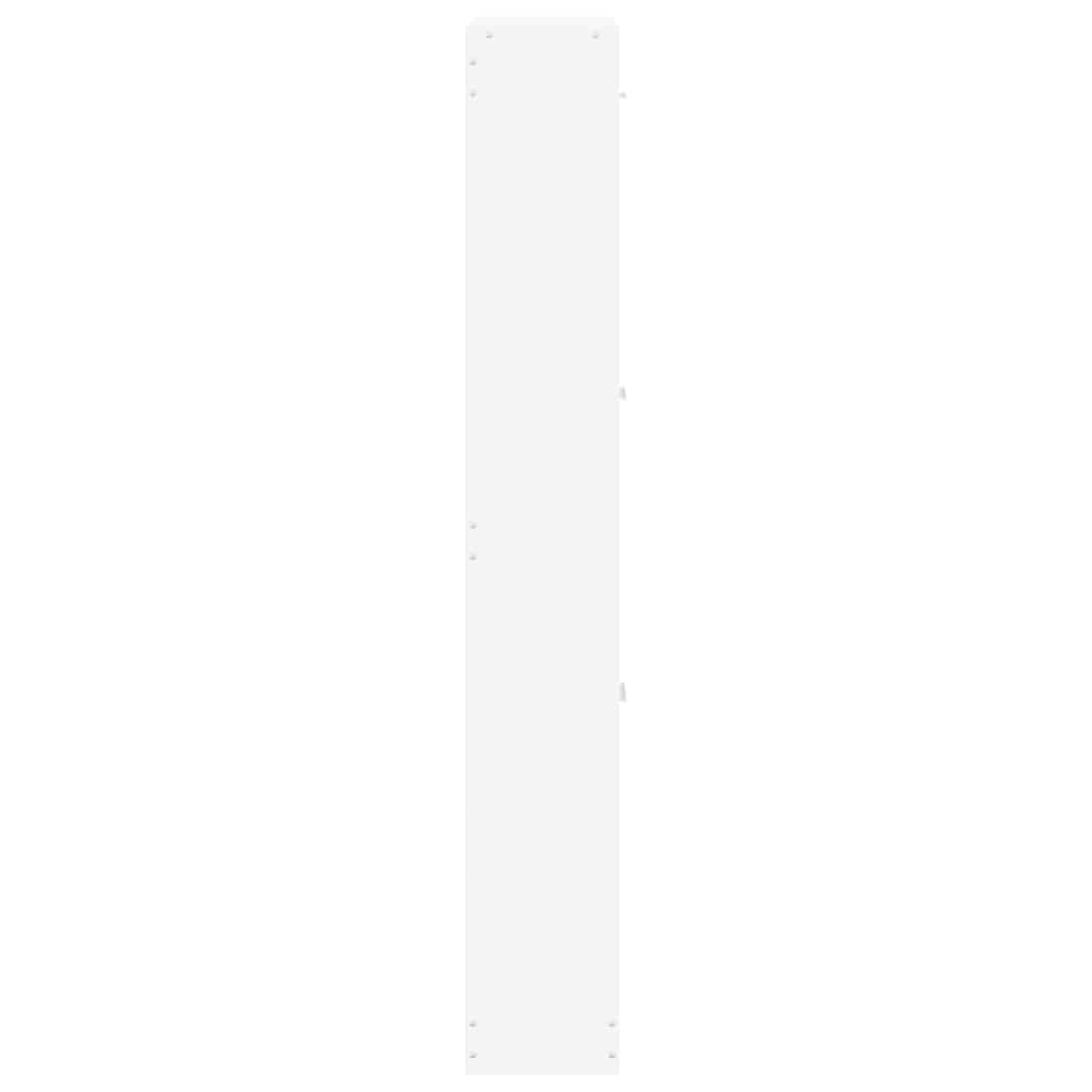Shoe Cabinet White 59x17x108 cm Engineered Wood