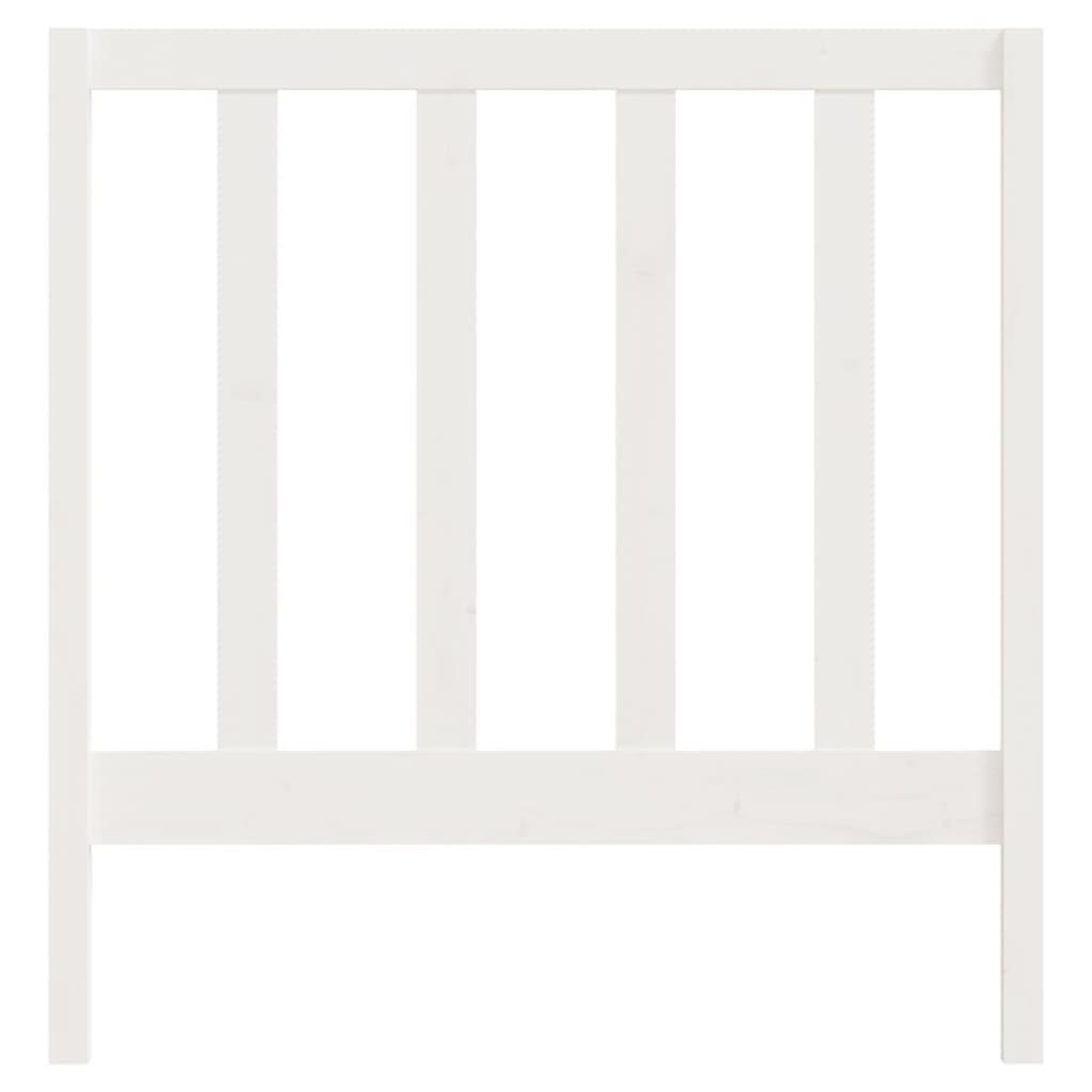Bed Headboard White 96 cm Solid Wood Pine