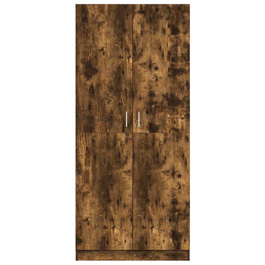 Wardrobe Smoked Oak 80x52x180 cm Engineered Wood