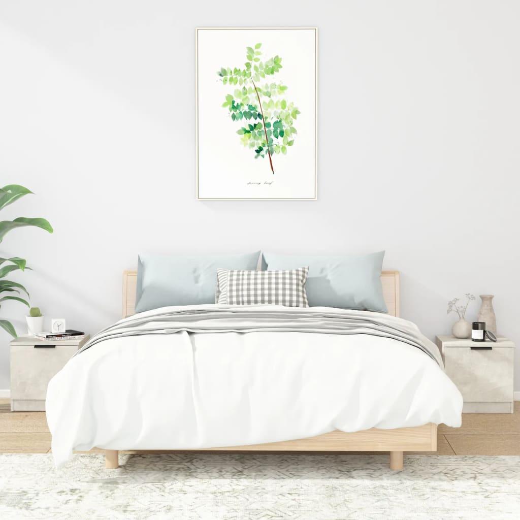 Bedside Cabinets 2 pcs Concrete Grey 40x39x40 cm