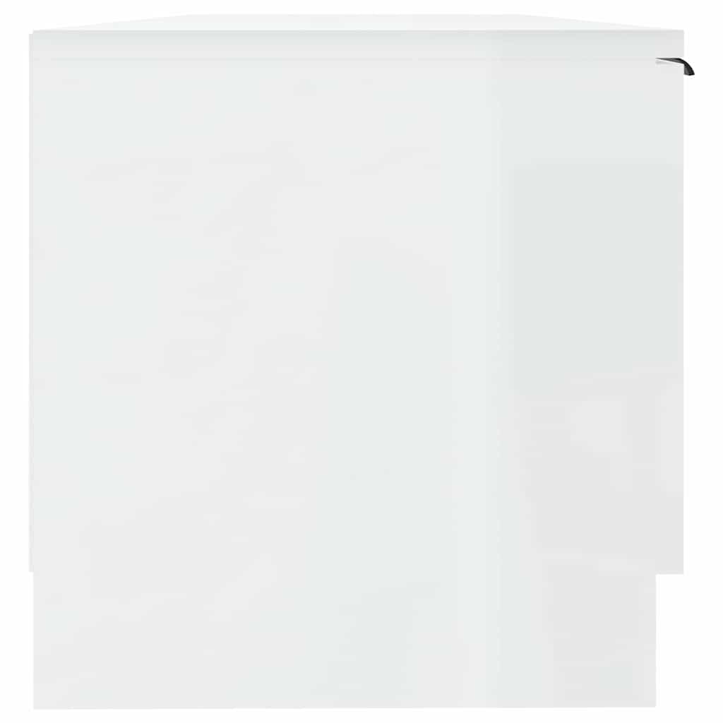 TV Cabinet High Gloss White 102x35x36.5 cm Engineered Wood