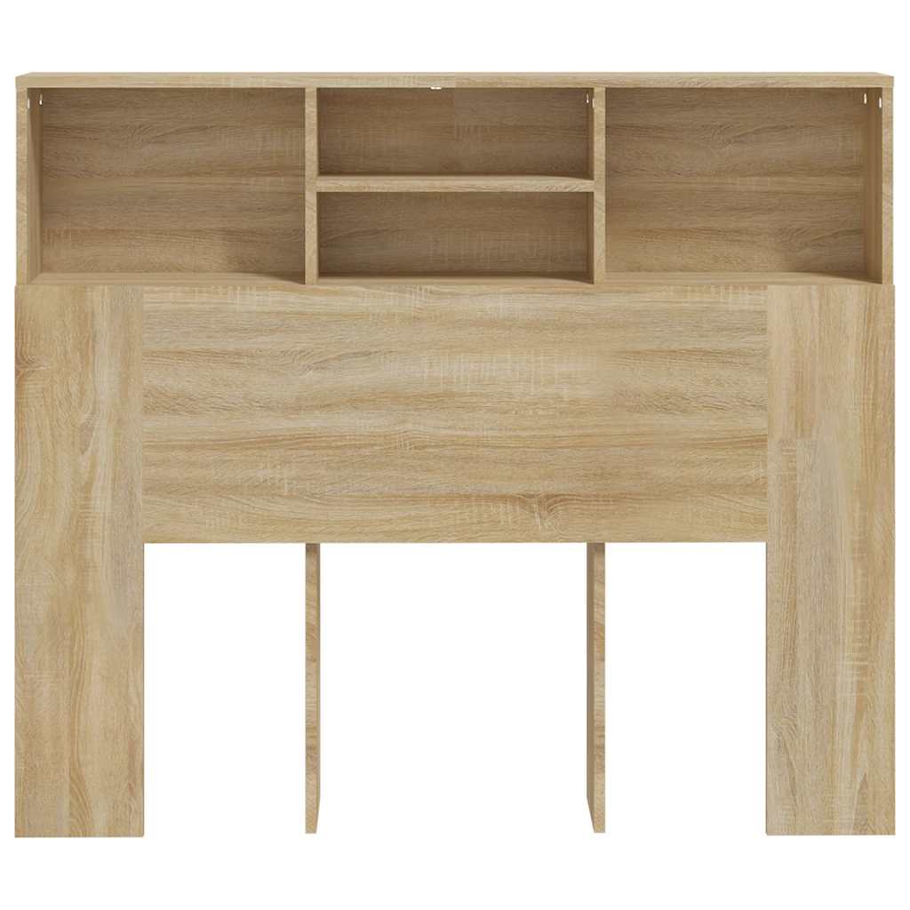 Headboard Cabinet Sonoma Oak 120 cm