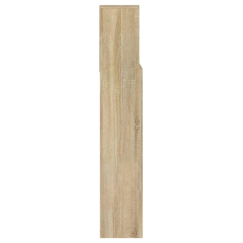Headboard Cabinet Sonoma Oak 140x19x103.5 cm