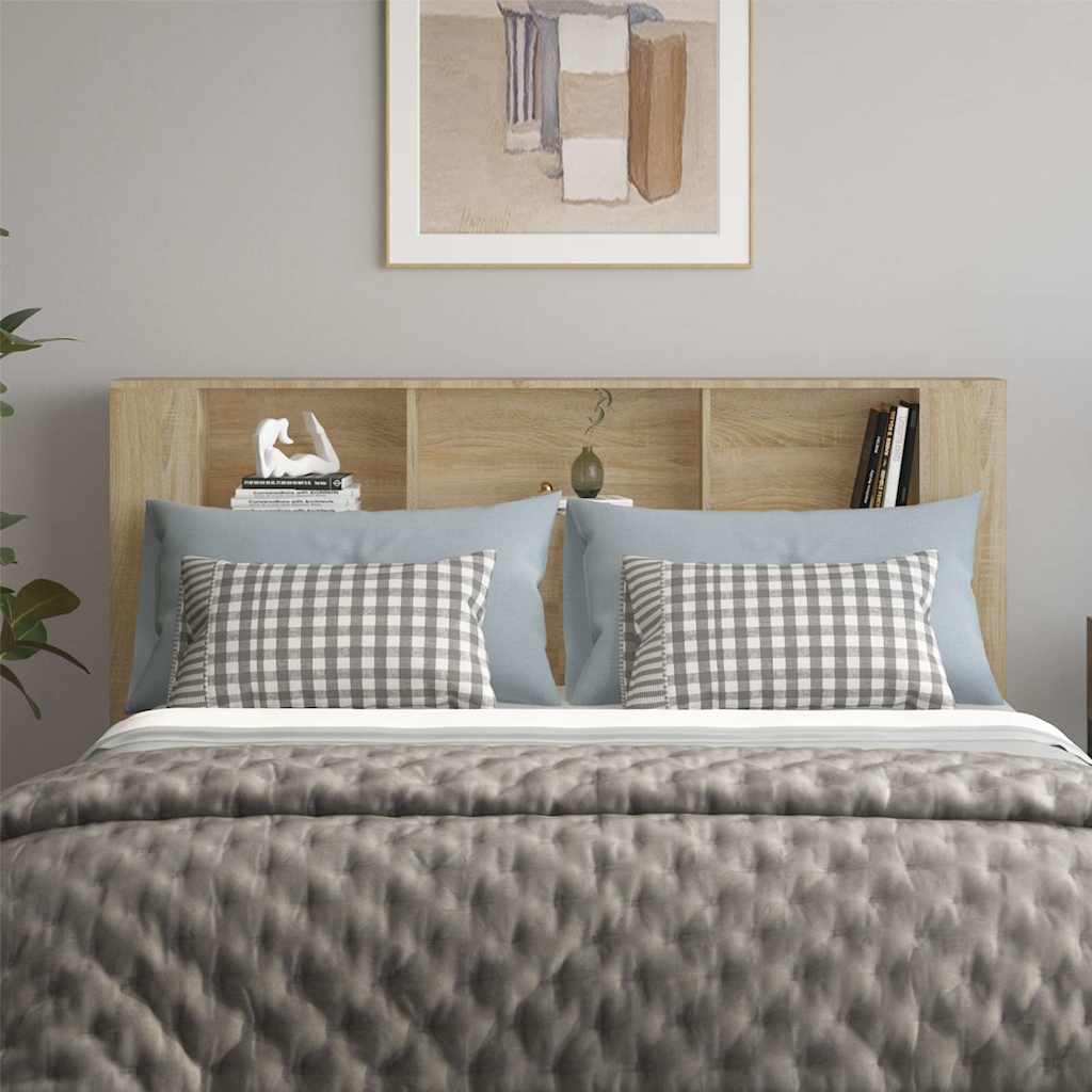 Headboard Cabinet Sonoma Oak 180 cm
