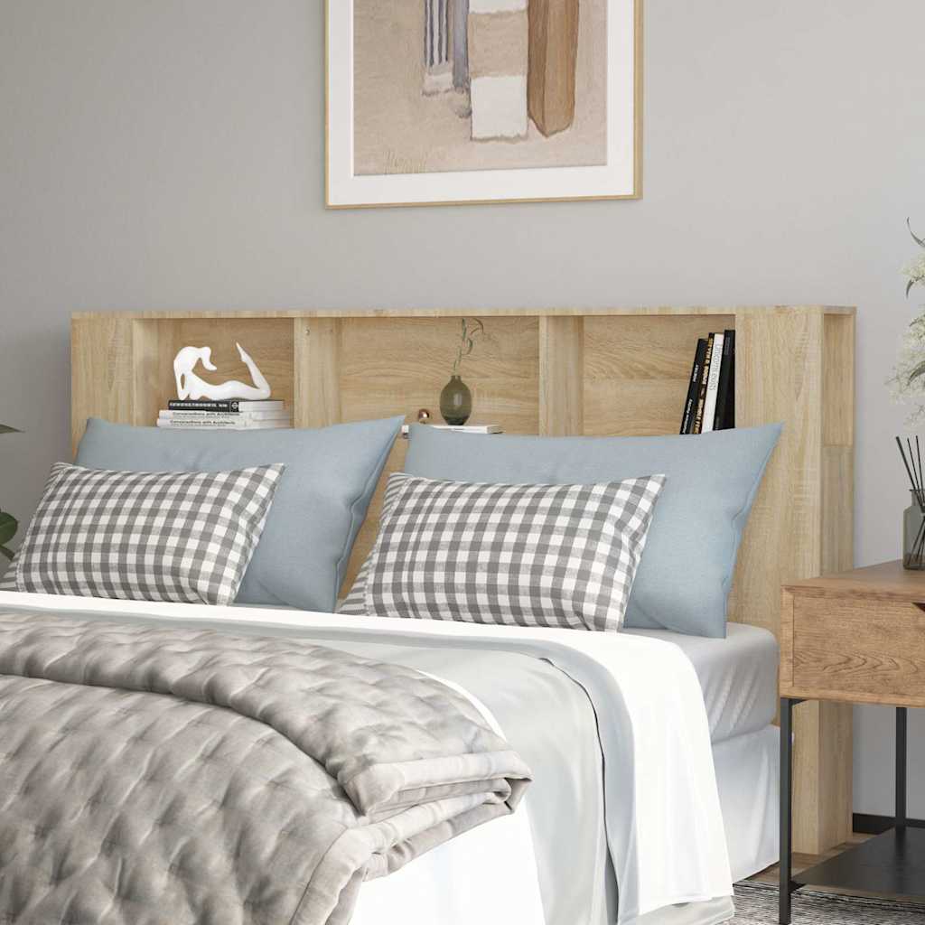 Headboard Cabinet Sonoma Oak 180 cm