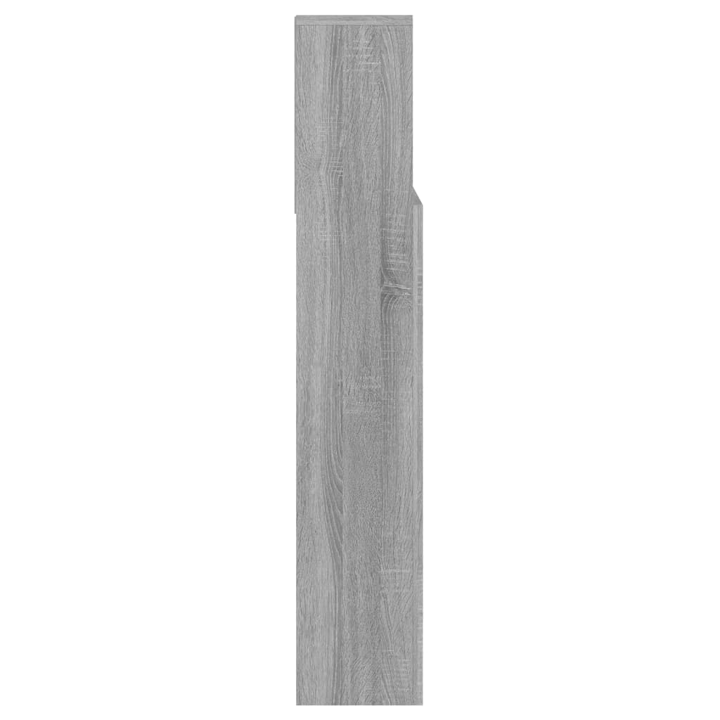 Headboard Cabinet Grey Sonoma 140 cm