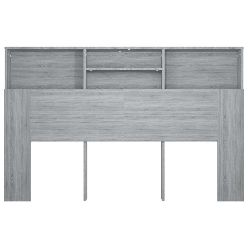 Headboard Cabinet Grey Sonoma 160 cm
