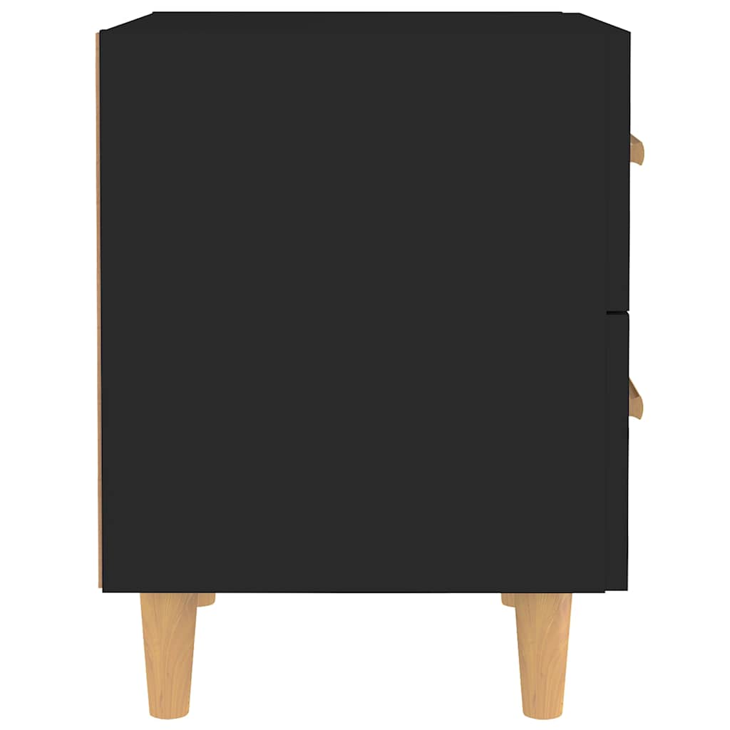 Bed Cabinets 2 pcs Black 40x35x47.5 cm