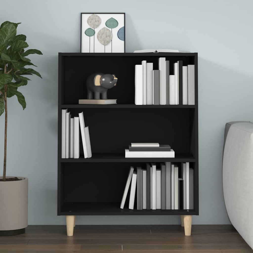 Sideboard Black 69.5x32.5x90 cm Engineered Wood