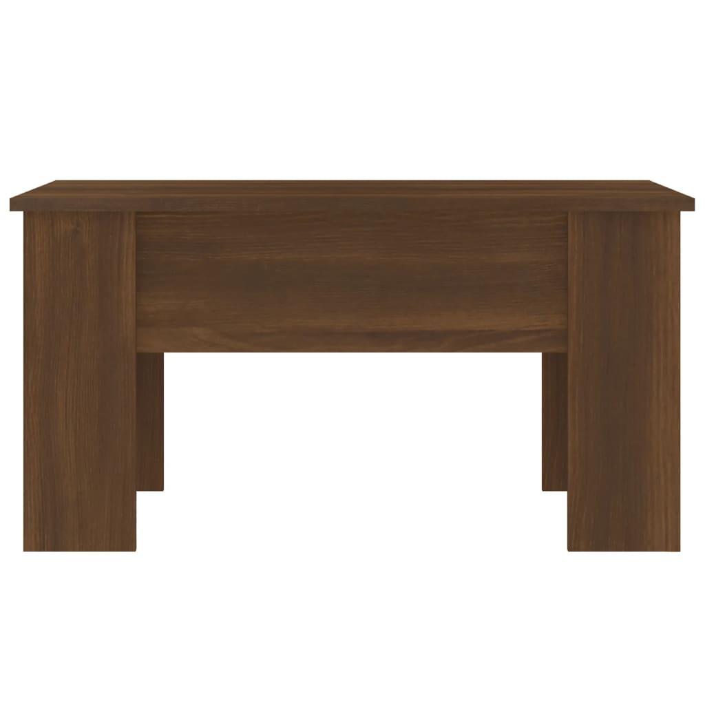 Coffee Table Brown Oak 79x49x41 cm Engineered Wood