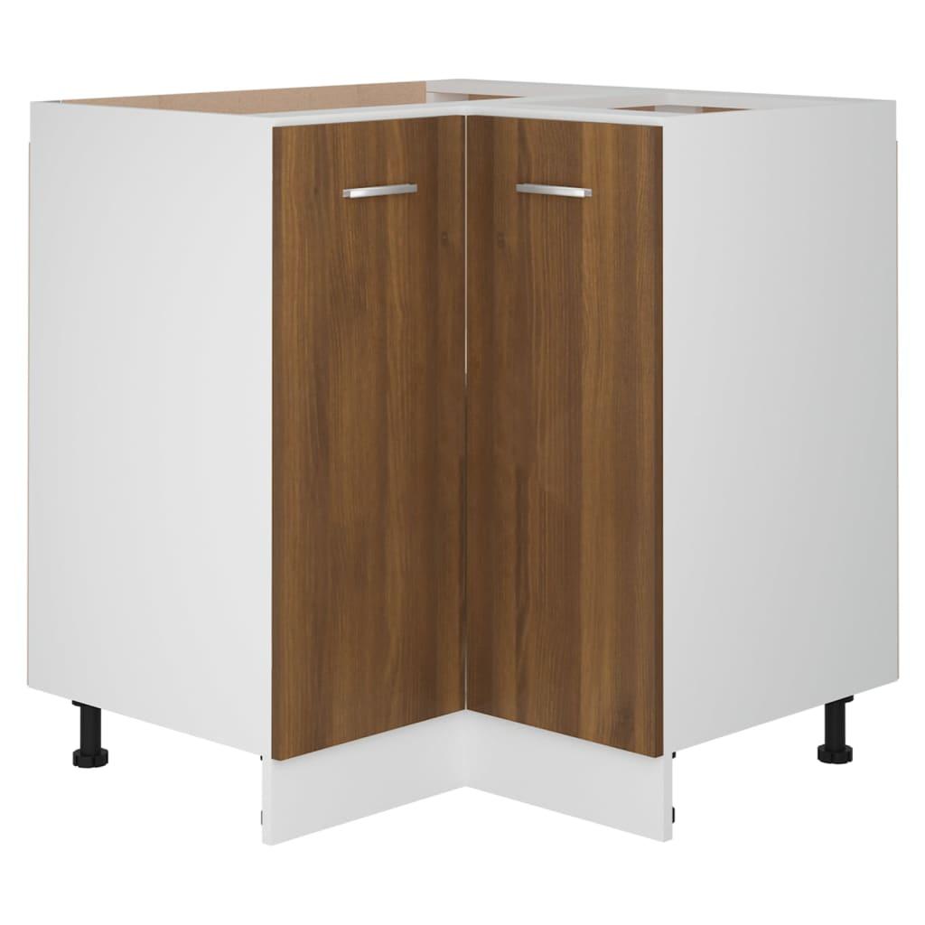 Kitchen Cabinet Lyon Brown Oak 75.5x75.5x81.5 cm Engineered Wood