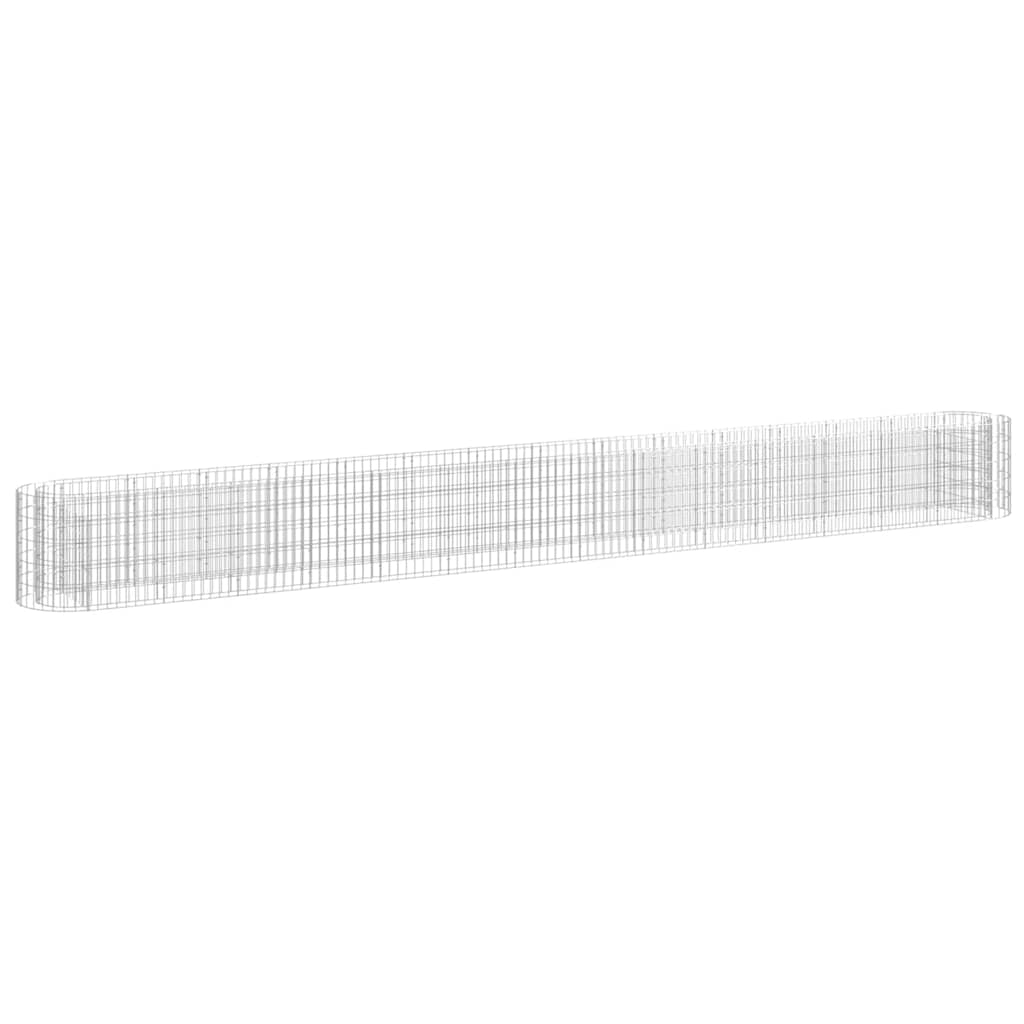 Gabion Raised Bed Galvanised Iron 540x50x50 cm