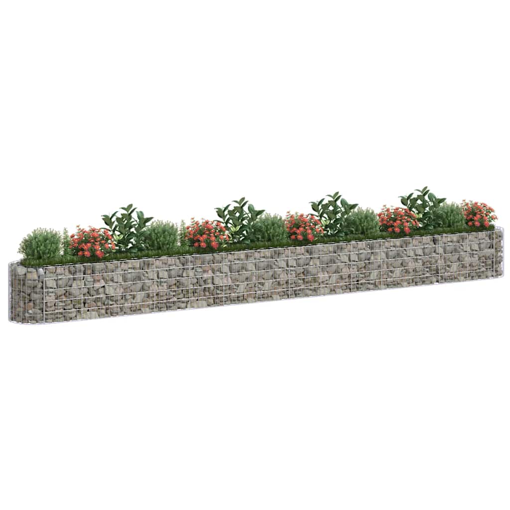 Gabion Raised Bed Galvanised Iron 540x50x50 cm