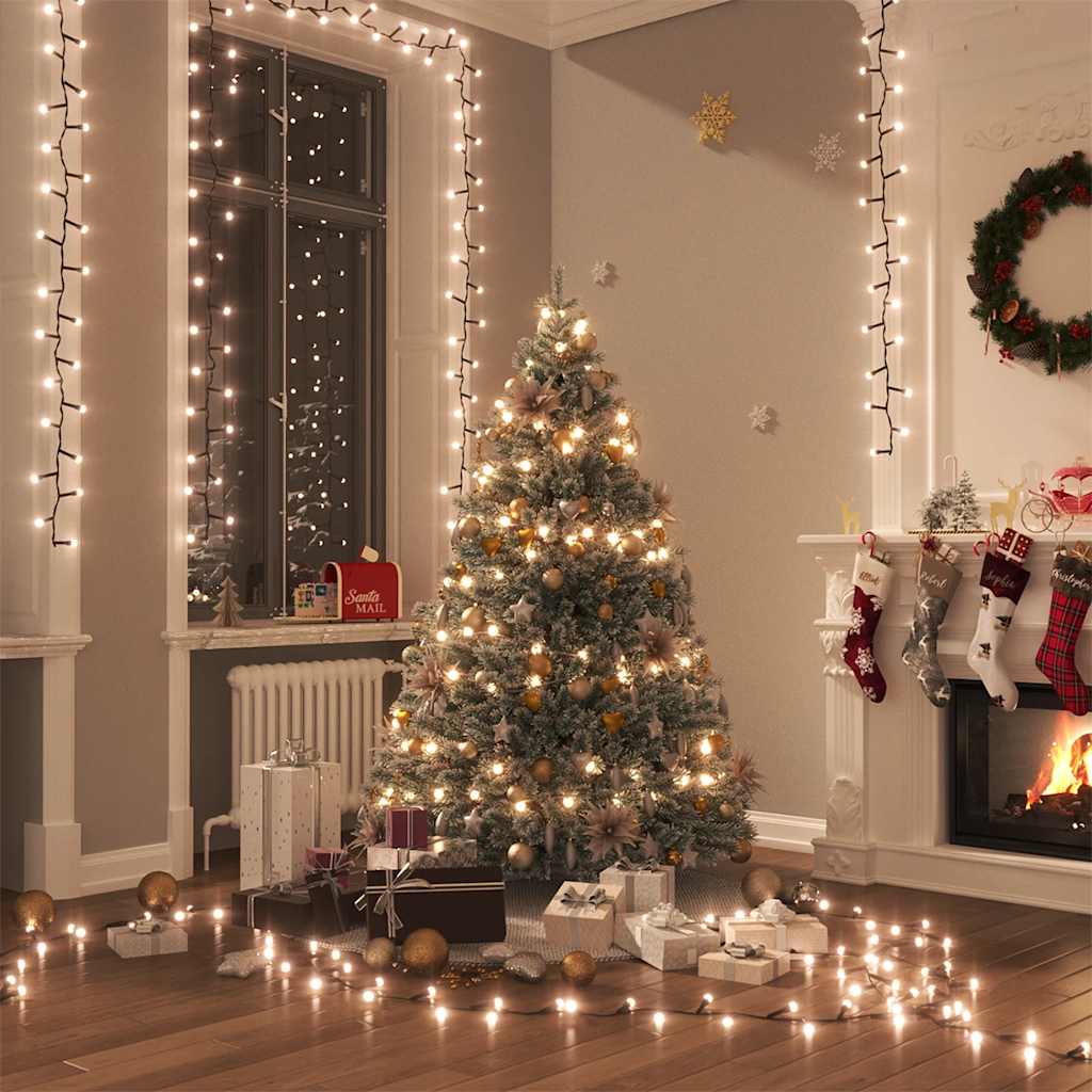Compact LED String with 400 LEDs Warm White 13 m PVC