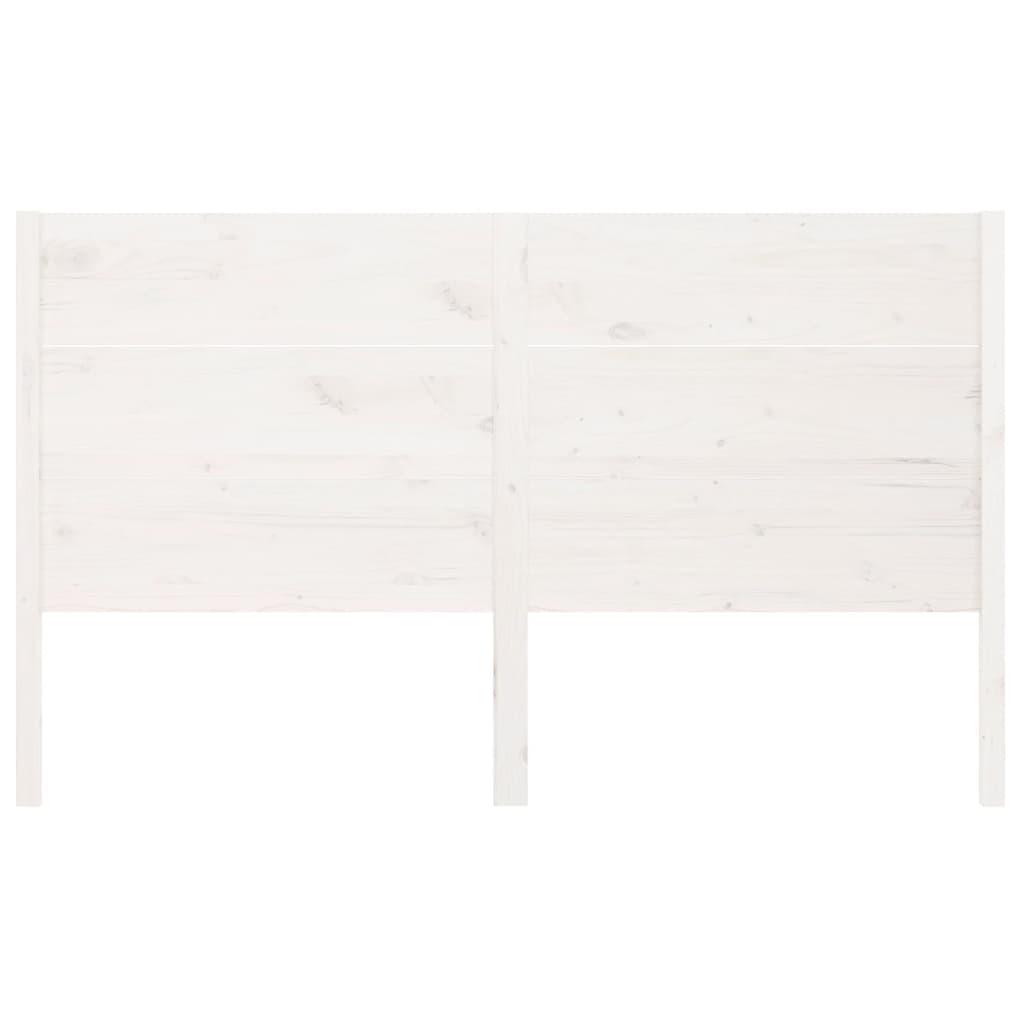 Headboard White 186 cm Solid Wood Pine