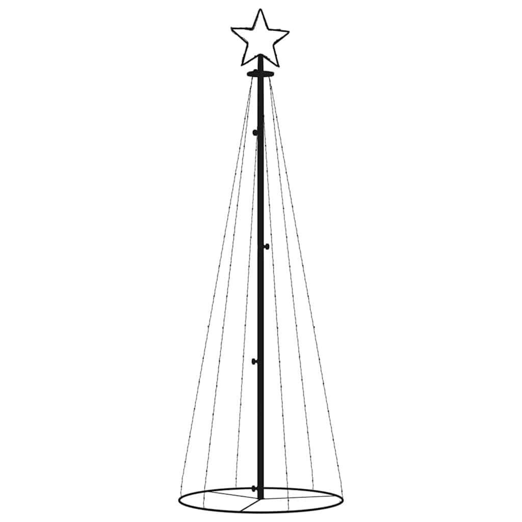 Christmas Cone Tree Warm White 108 LEDs 70x180 cm