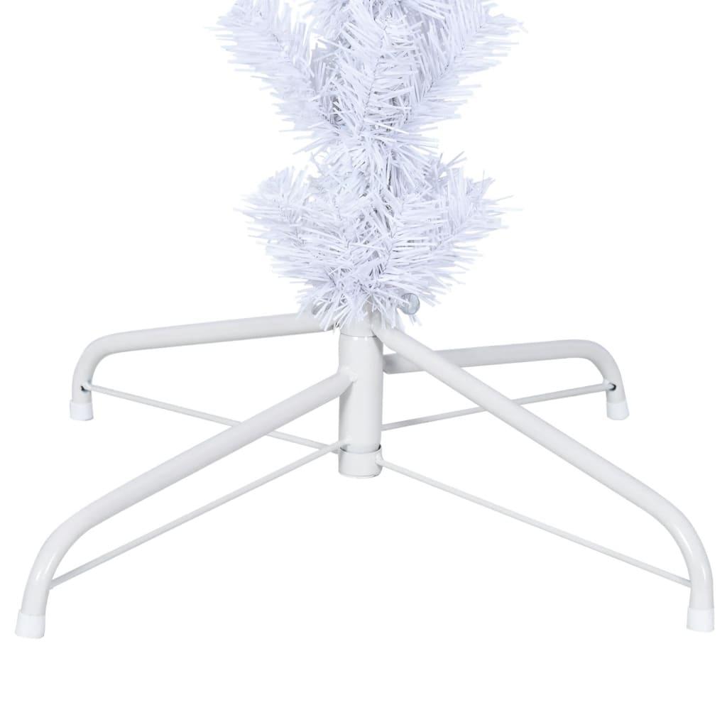 Upside-down Artificial Christmas Tree with Stand White 240 cm