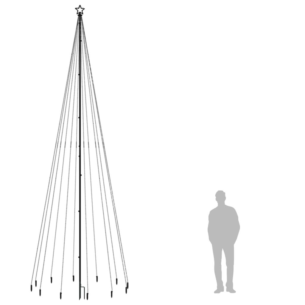 Christmas Tree with Spike Blue 732 LEDs 500 cm