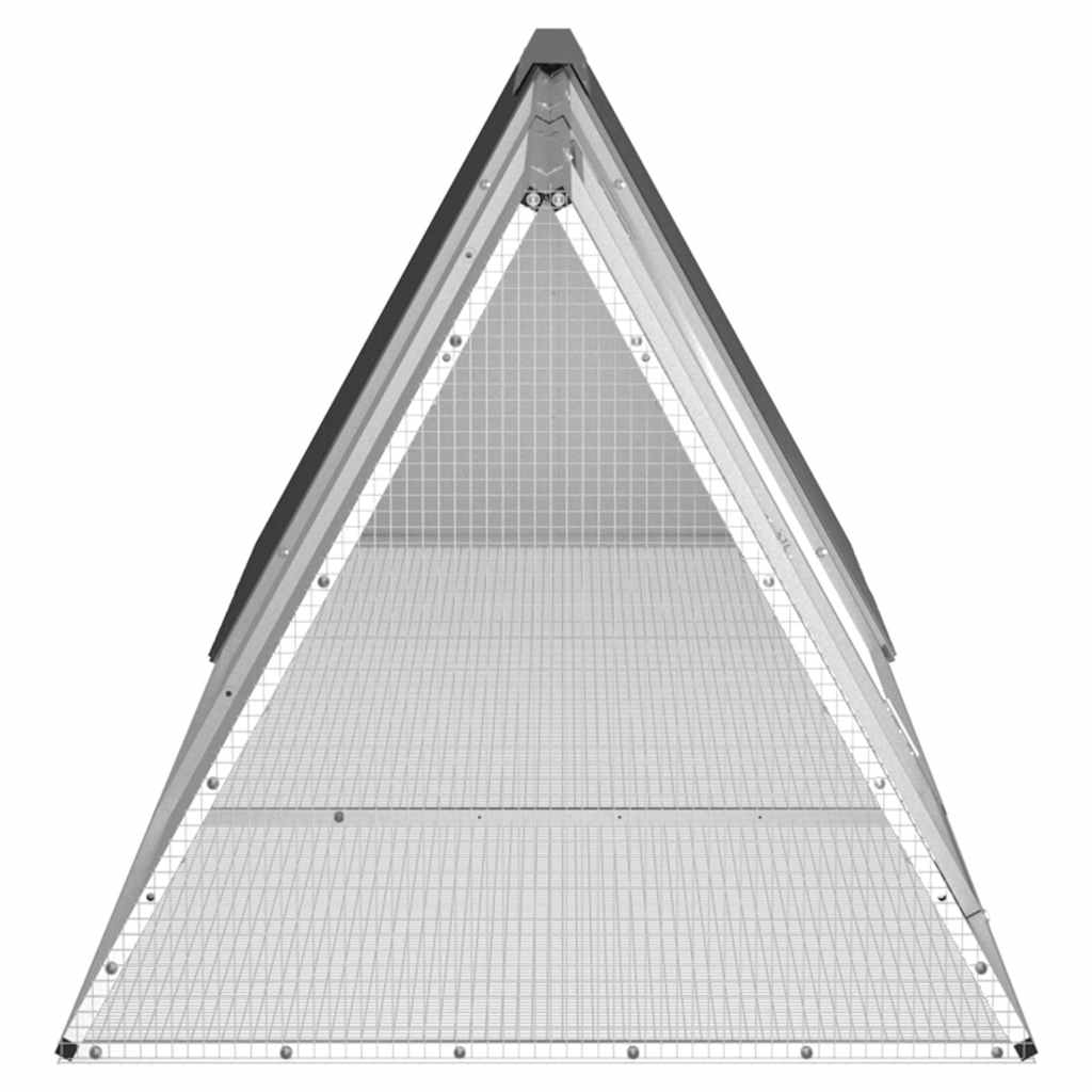 Rabbit Cage Anthracite 302.5x80.5x71 cm Galvanised Steel
