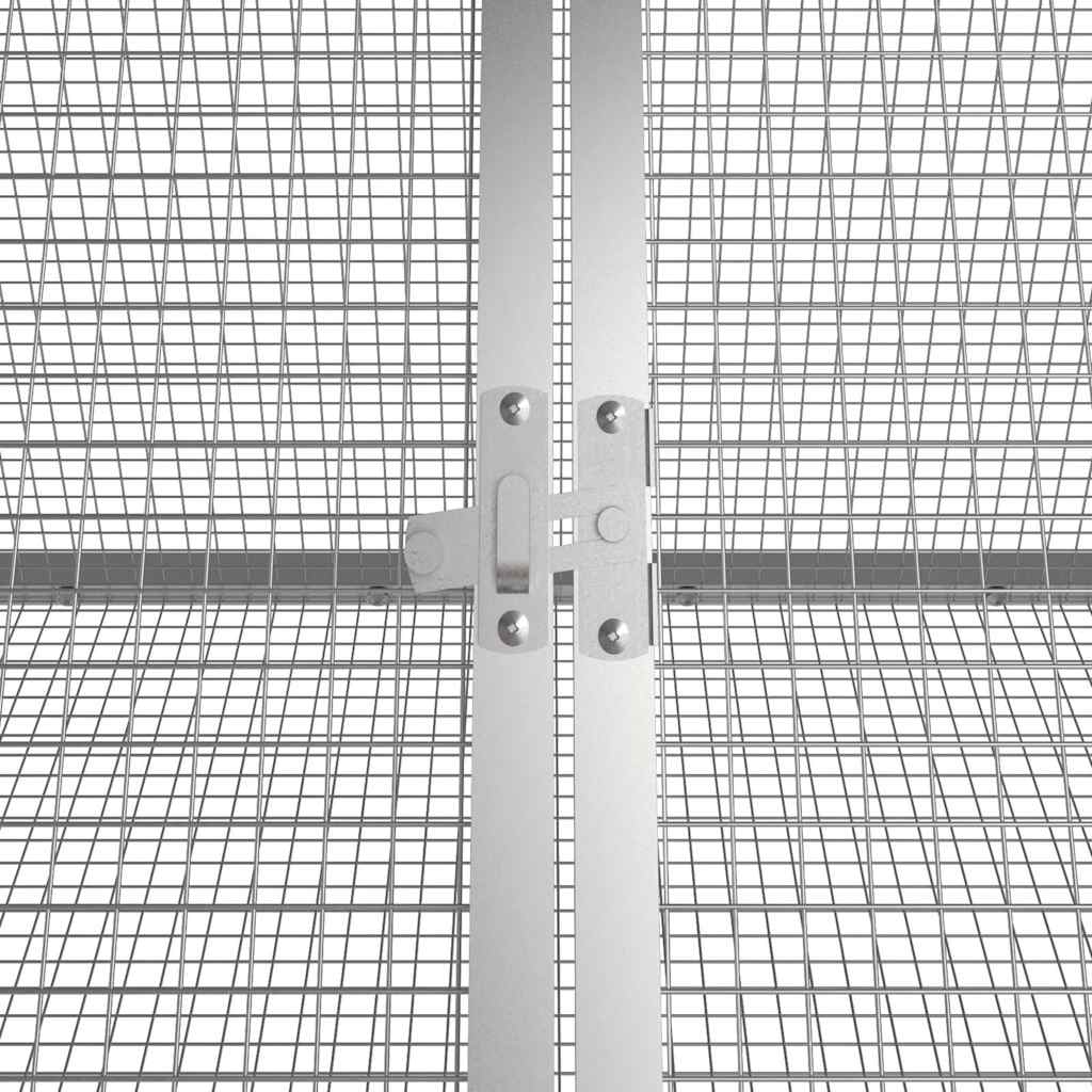 Rabbit Cage Anthracite 504.5x80.5x71 cm Galvanised Steel