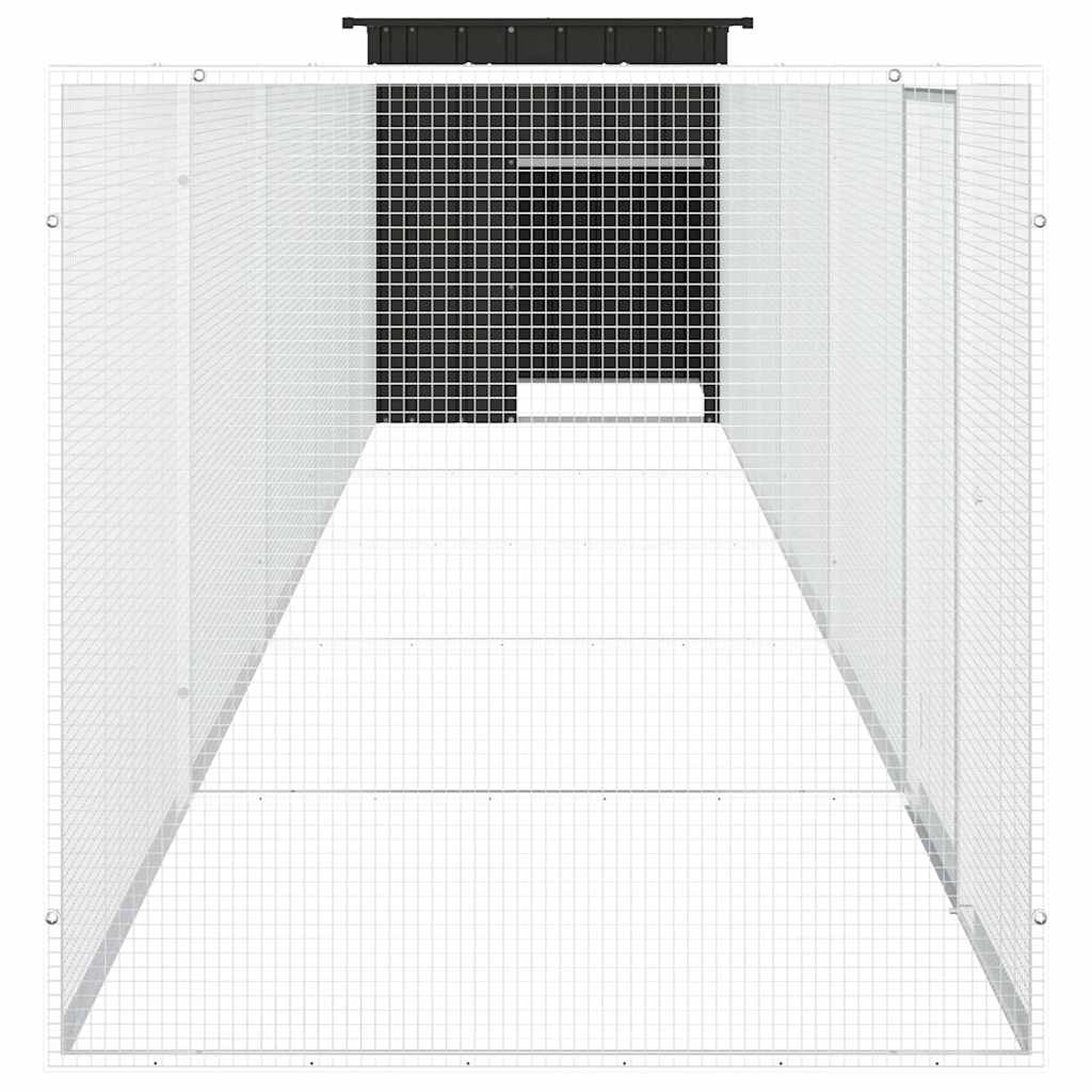 Chicken Cage Anthracite 600x91x100 cm Galvanised Steel