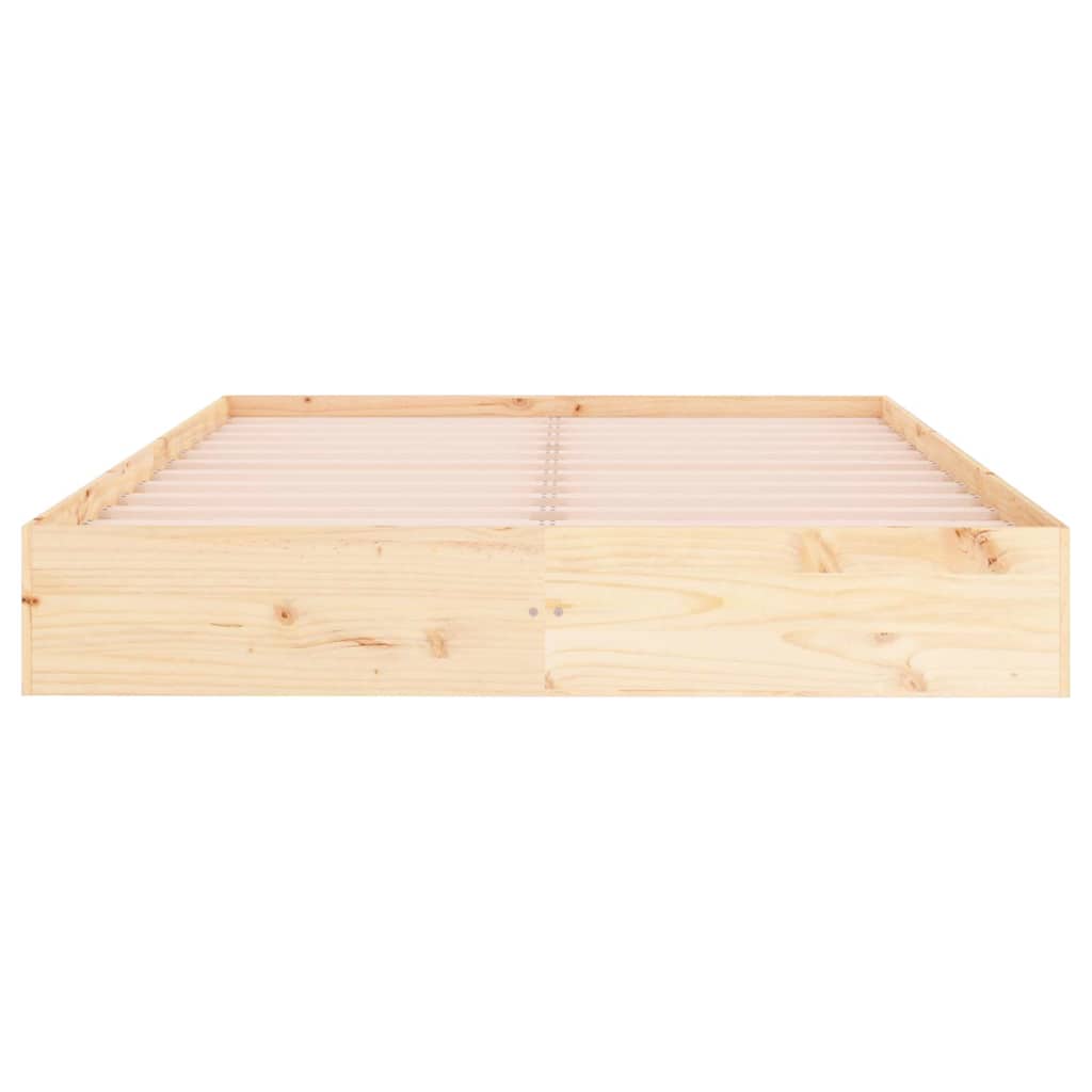 Bed Frame without Mattress Solid Wood 150x200 cm King Size