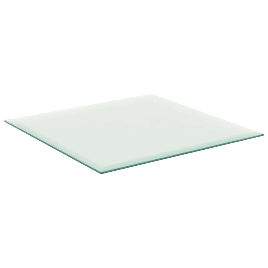 Table Top Transparent 60x60 cm Tempered Glass