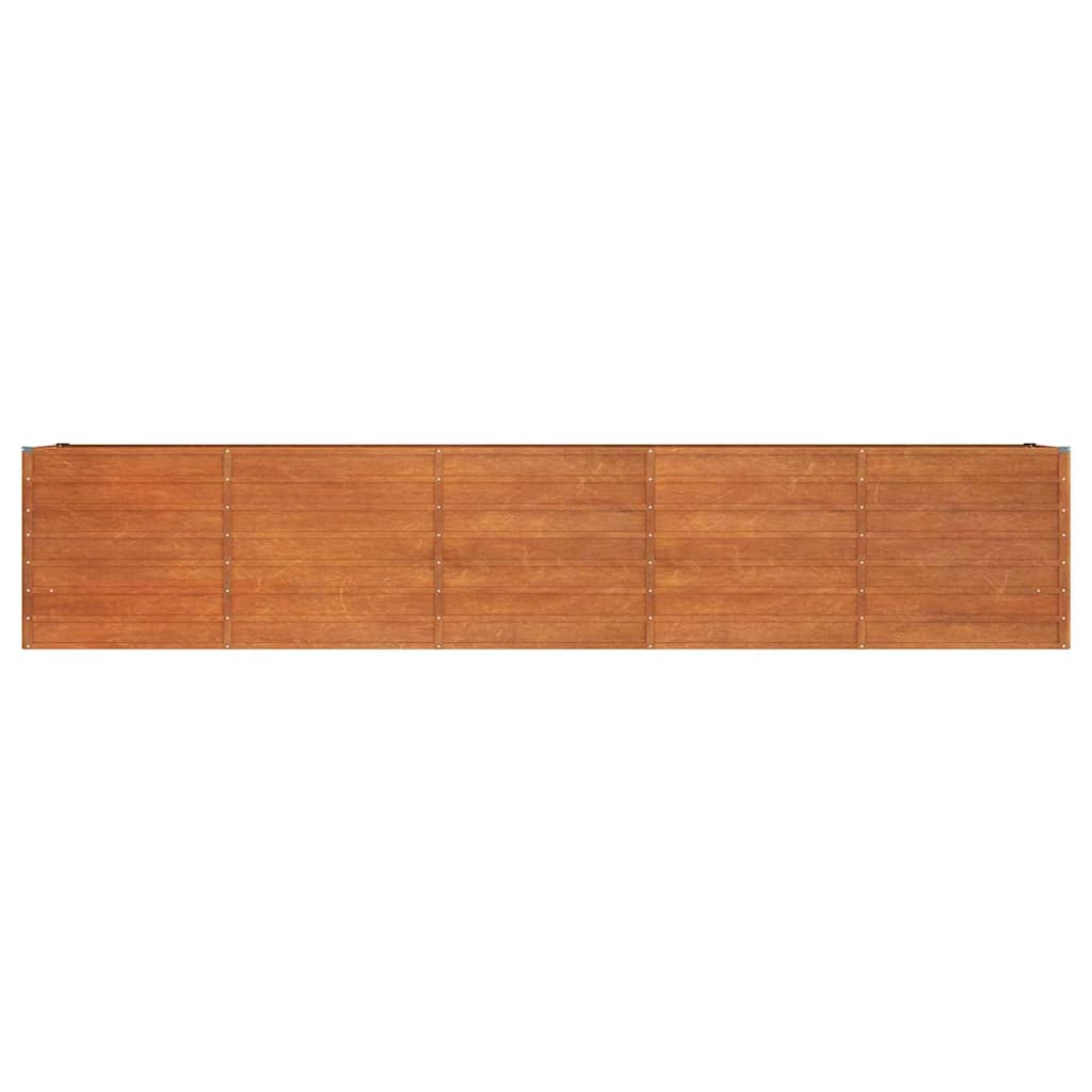 Garden Raised Bed Rusty 400x80x77 cm Corten Steel
