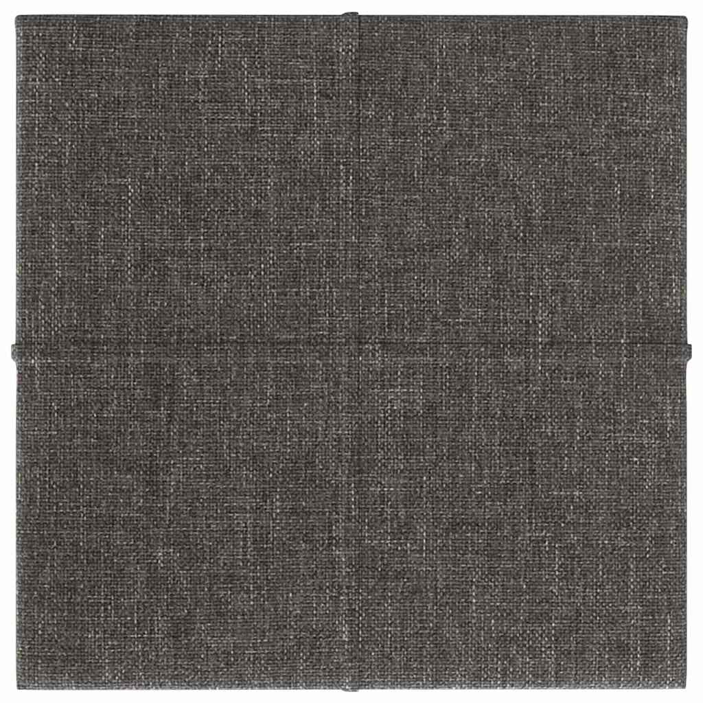 Wall Panels 12 pcs Dark Grey 30x30 cm Fabric 1,08 m²