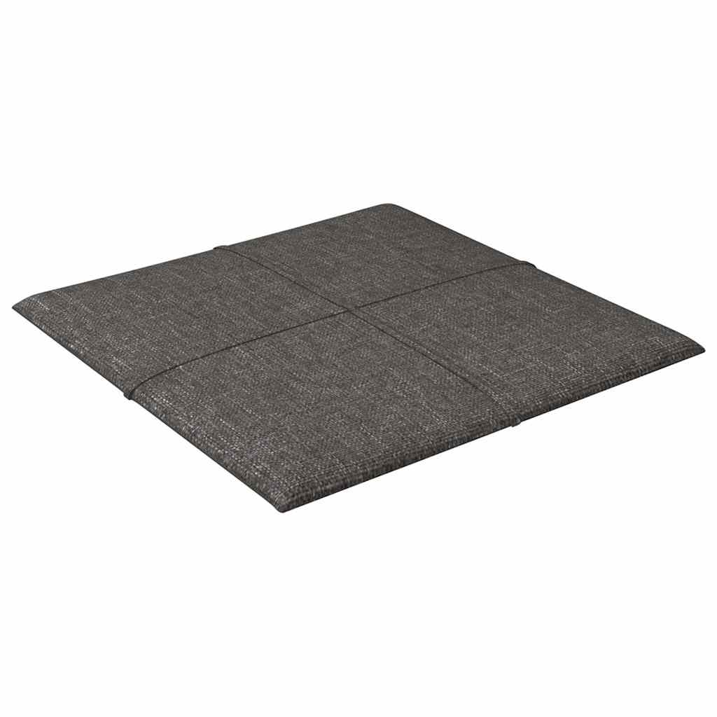 Wall Panels 12 pcs Dark Grey 30x30 cm Fabric 1,08 m²