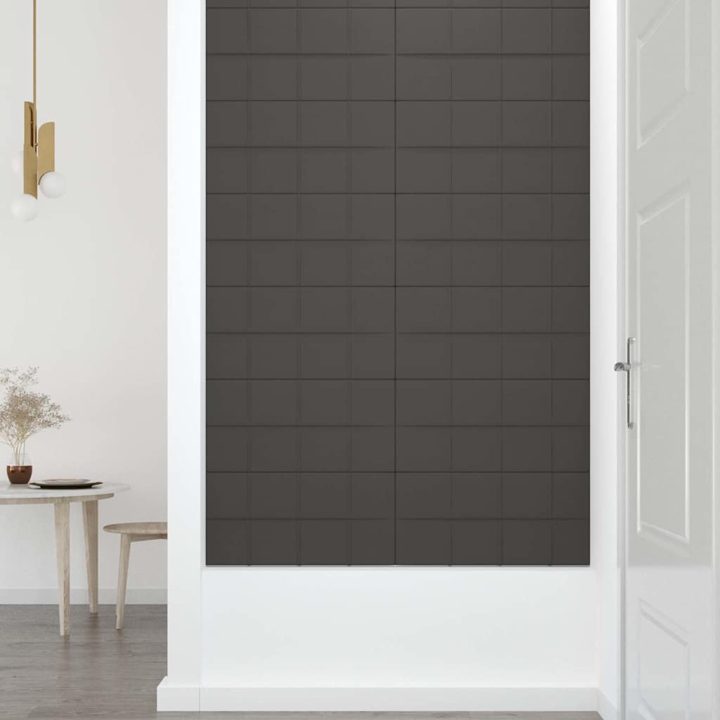 Wall Panels 12 pcs Dark Grey 60x30 cm Fabric 2,16 m²