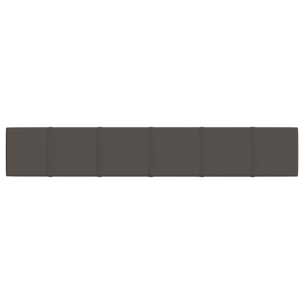 Wall Panels 12 pcs Dark Grey 90x15 cm Fabric 1.62 m²