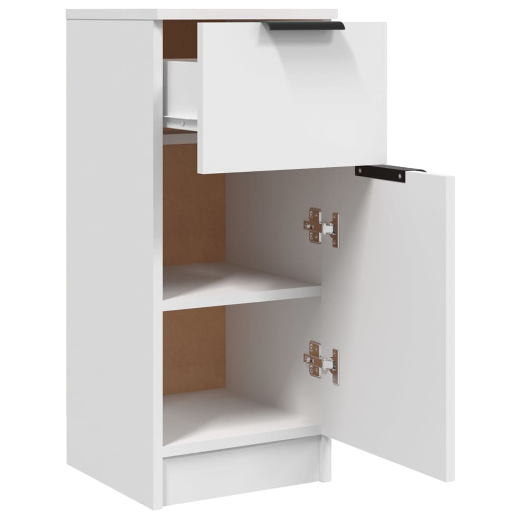 Sideboard White 30x30x70 cm Engineered Wood