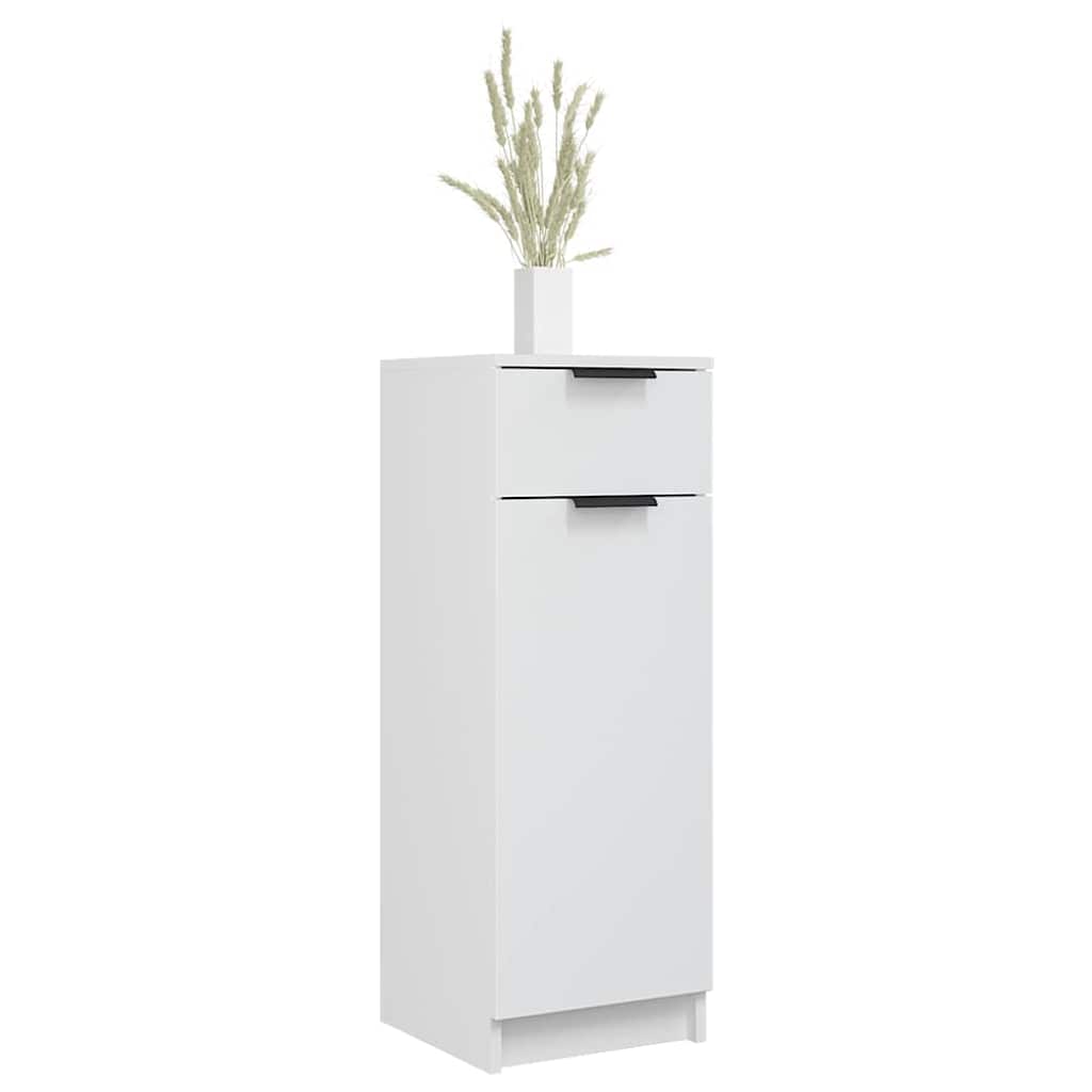 Bathroom Cabinet White 32x33.5x90 cm Engineered Wood